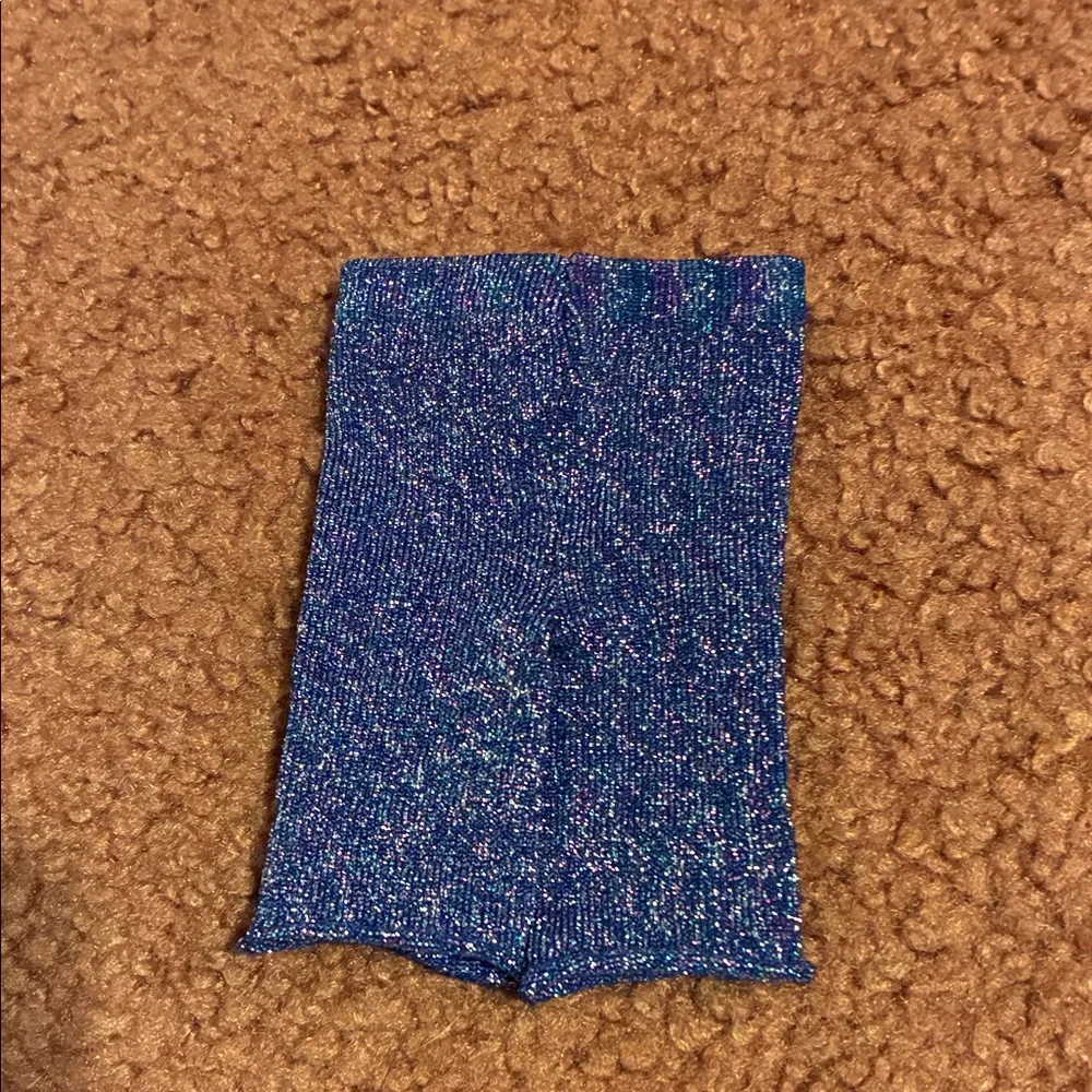 American Girl Doll Vintage Sparkly Blue Leggings